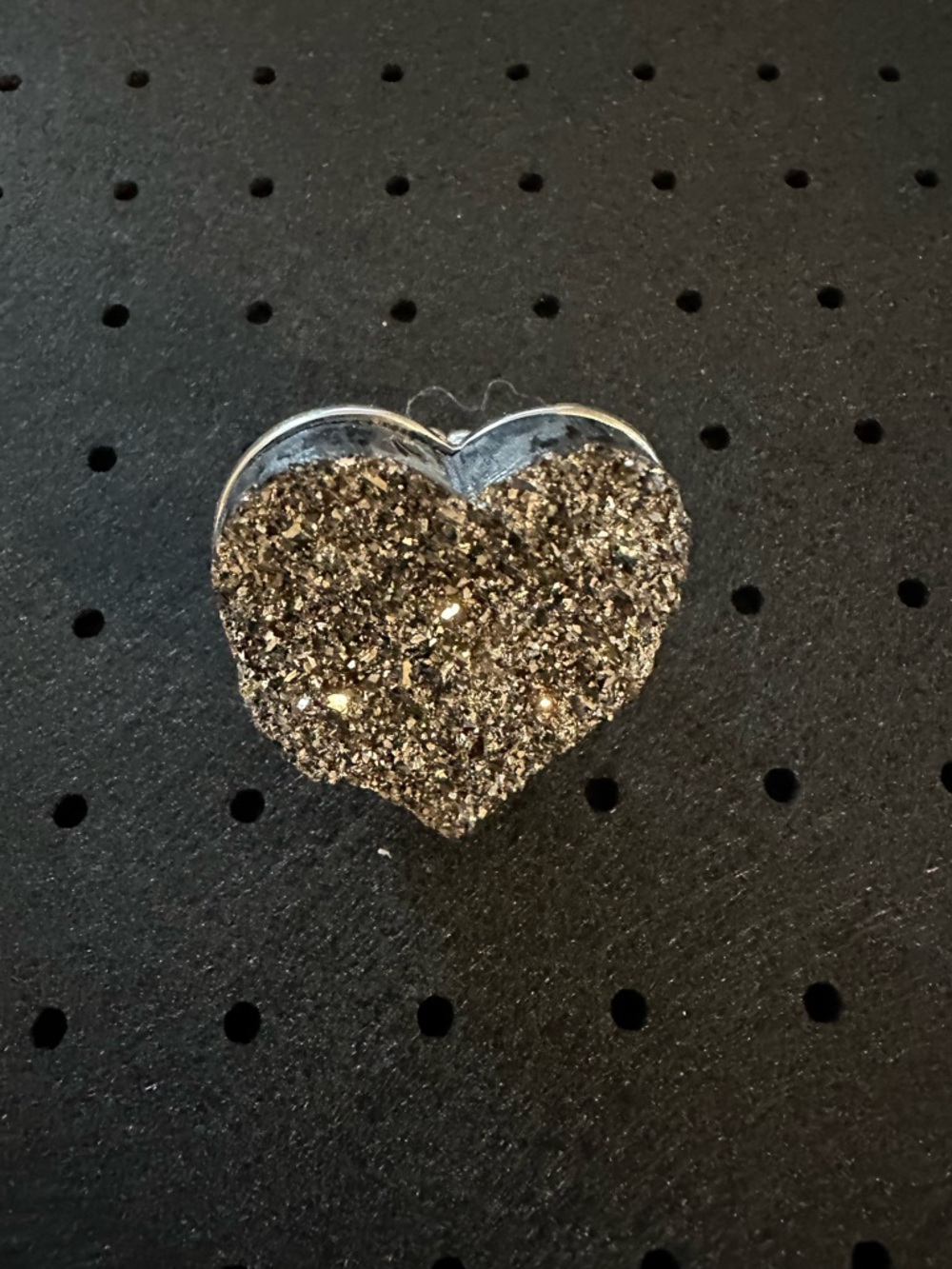 Gun metal Druzy Ring